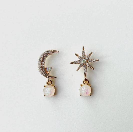 Star and Moon earrings