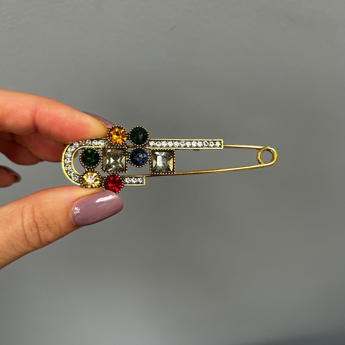 Art Deco Style Jewelled Brooch