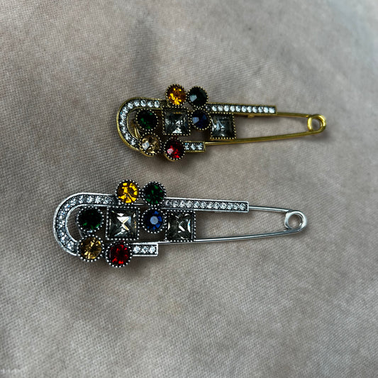 Art Deco Style Jewelled Brooch