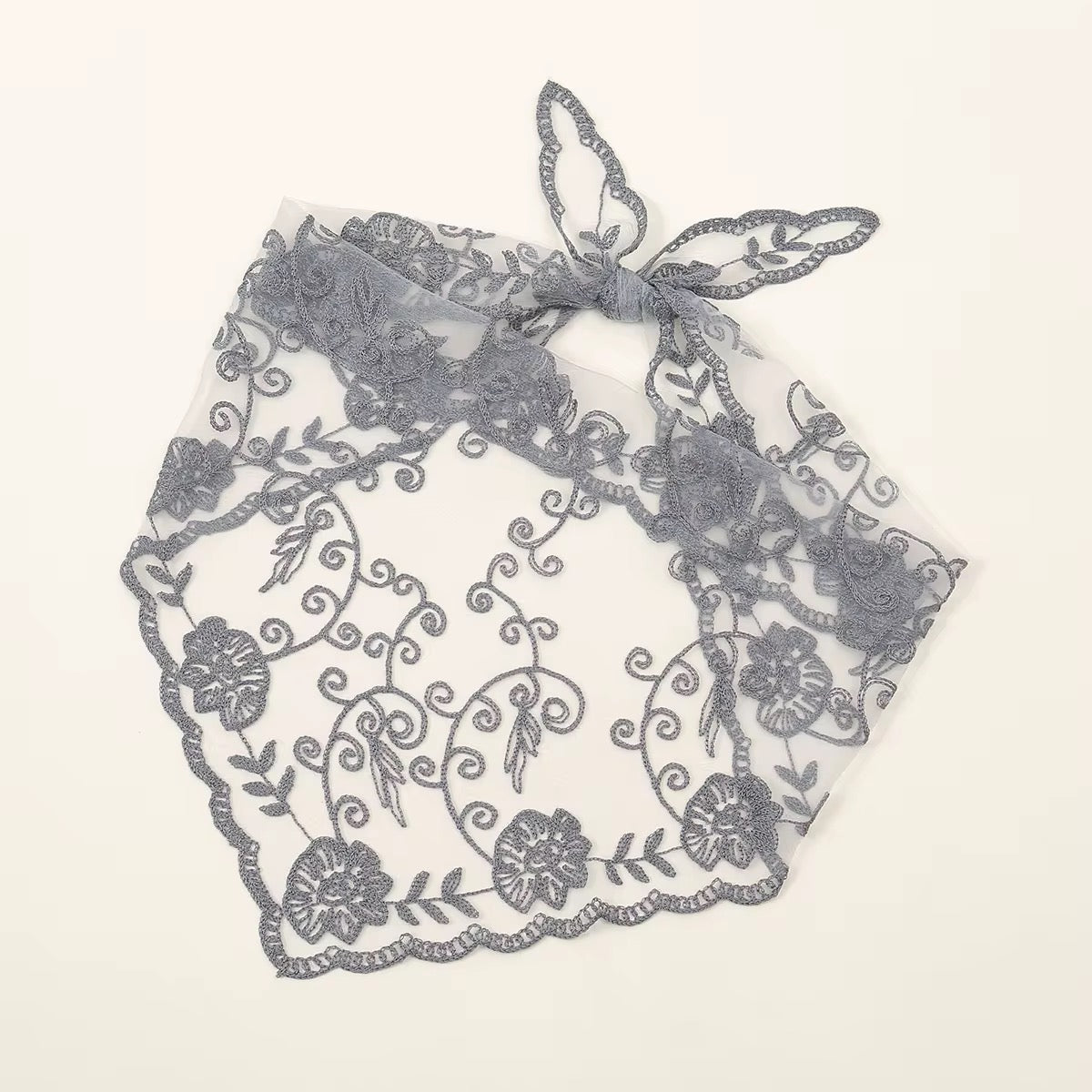 Triangular Lace Scarf (various colours)