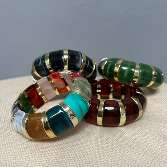 Acrylic Retro Bangles