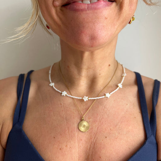 Star beaded necklace
