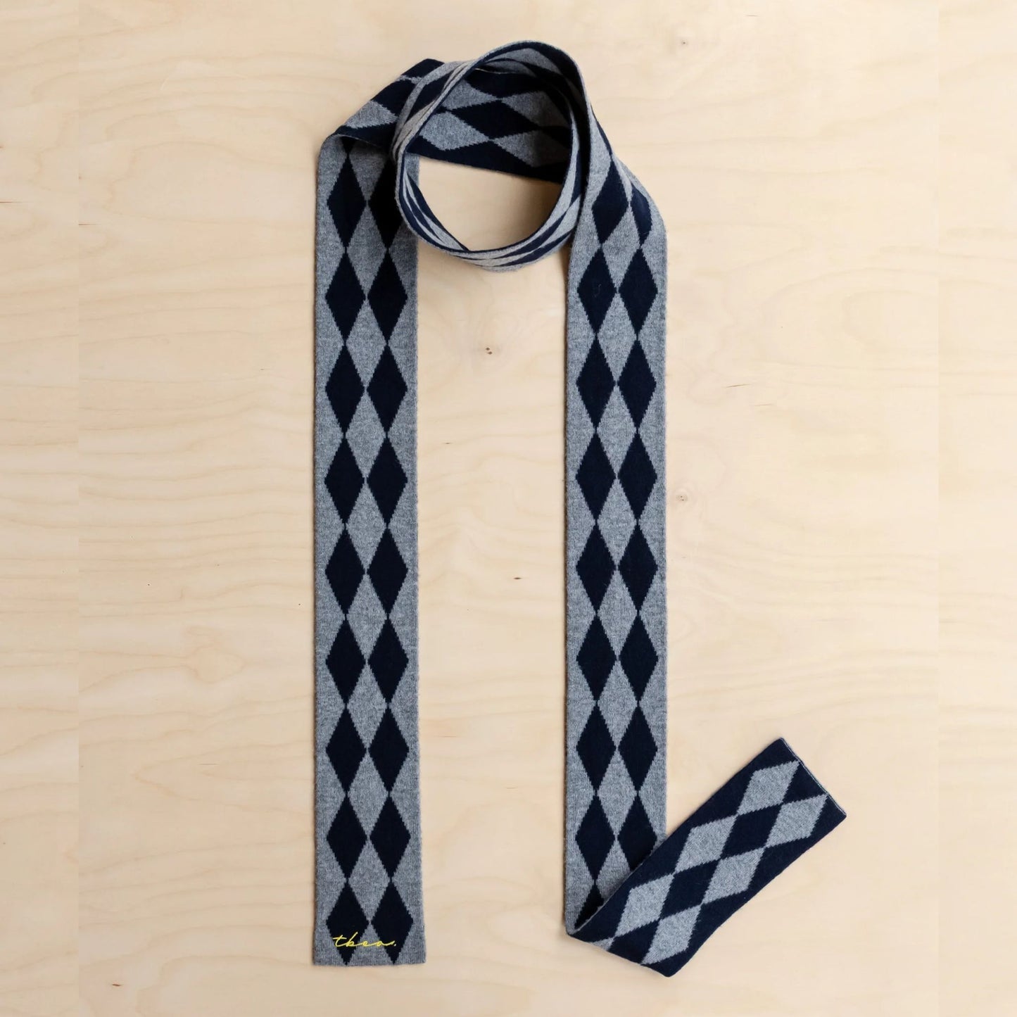 Merino Wool Harlequin Skinny scarves