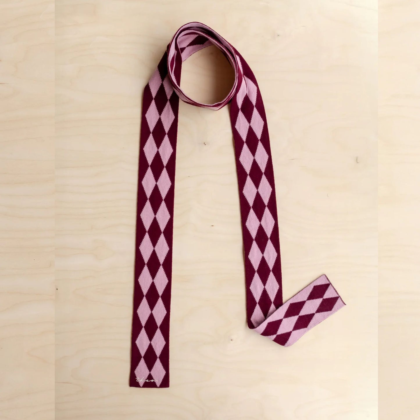 Merino Wool Harlequin Skinny scarves