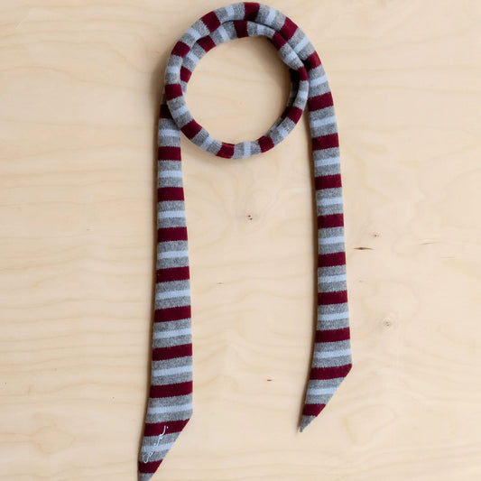 Merino Wool Striped Skinny Scarves