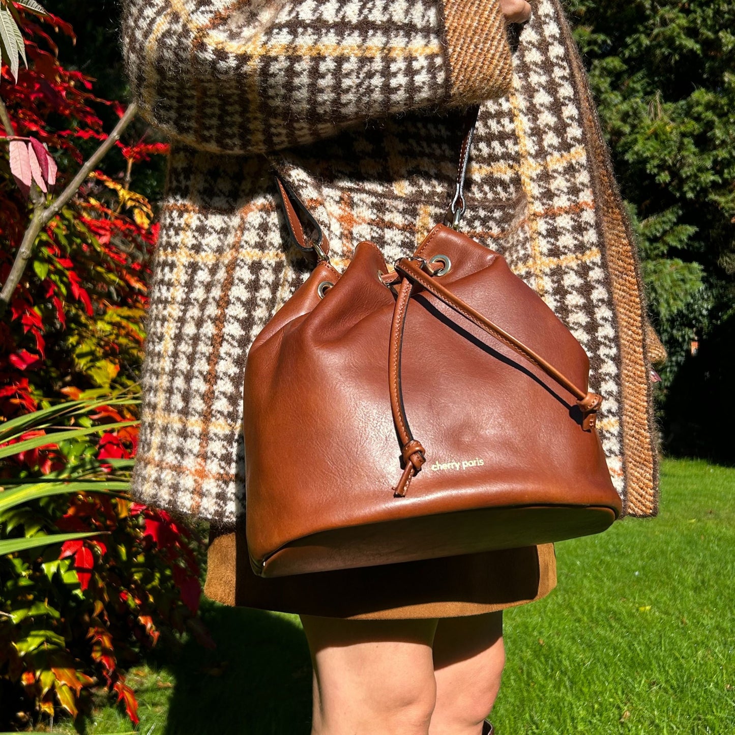 Leather Bucket Bags (two styles)