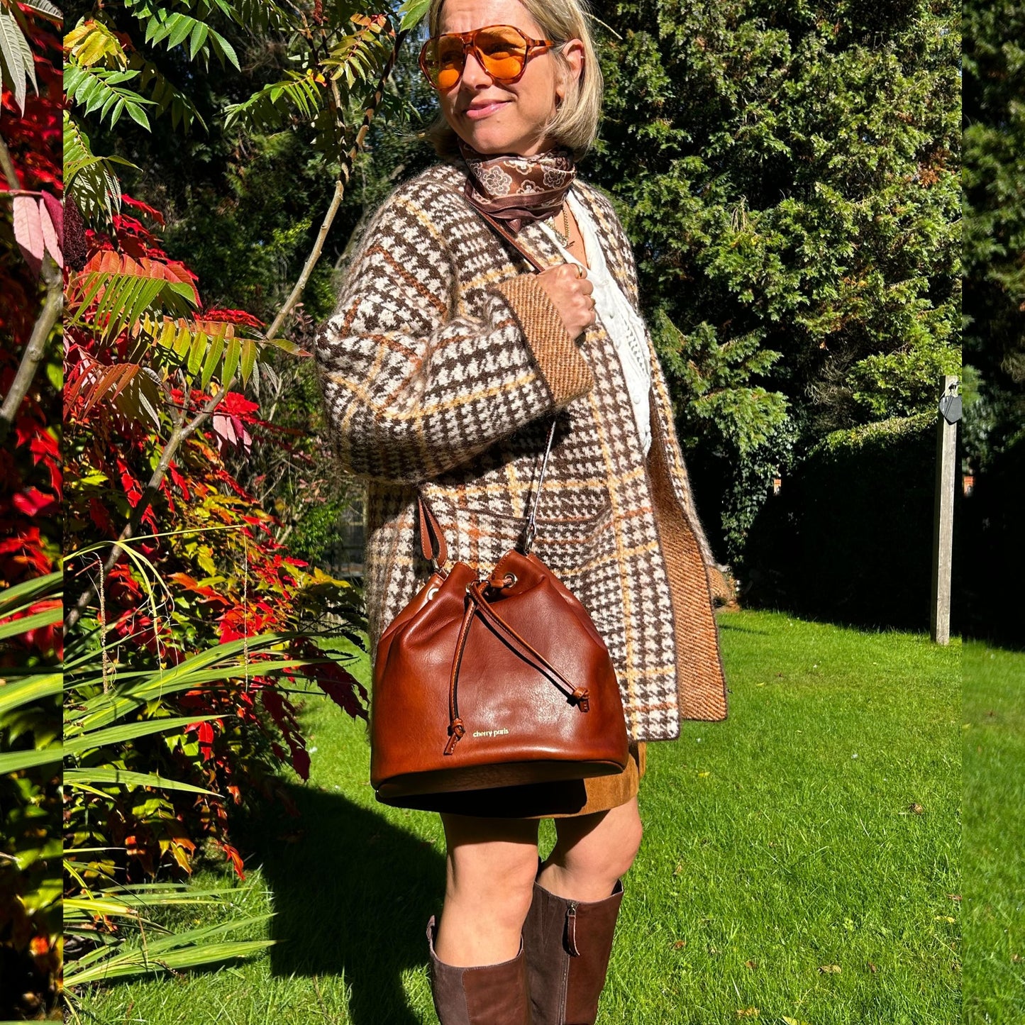 Leather Bucket Bags (two styles)