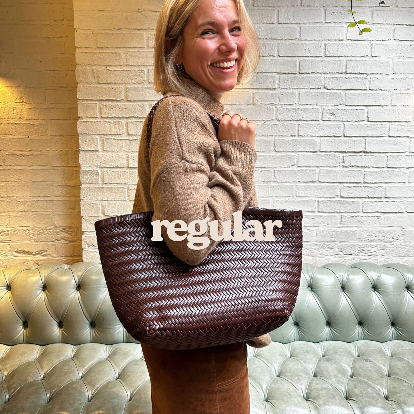 The Woven Leather Basket