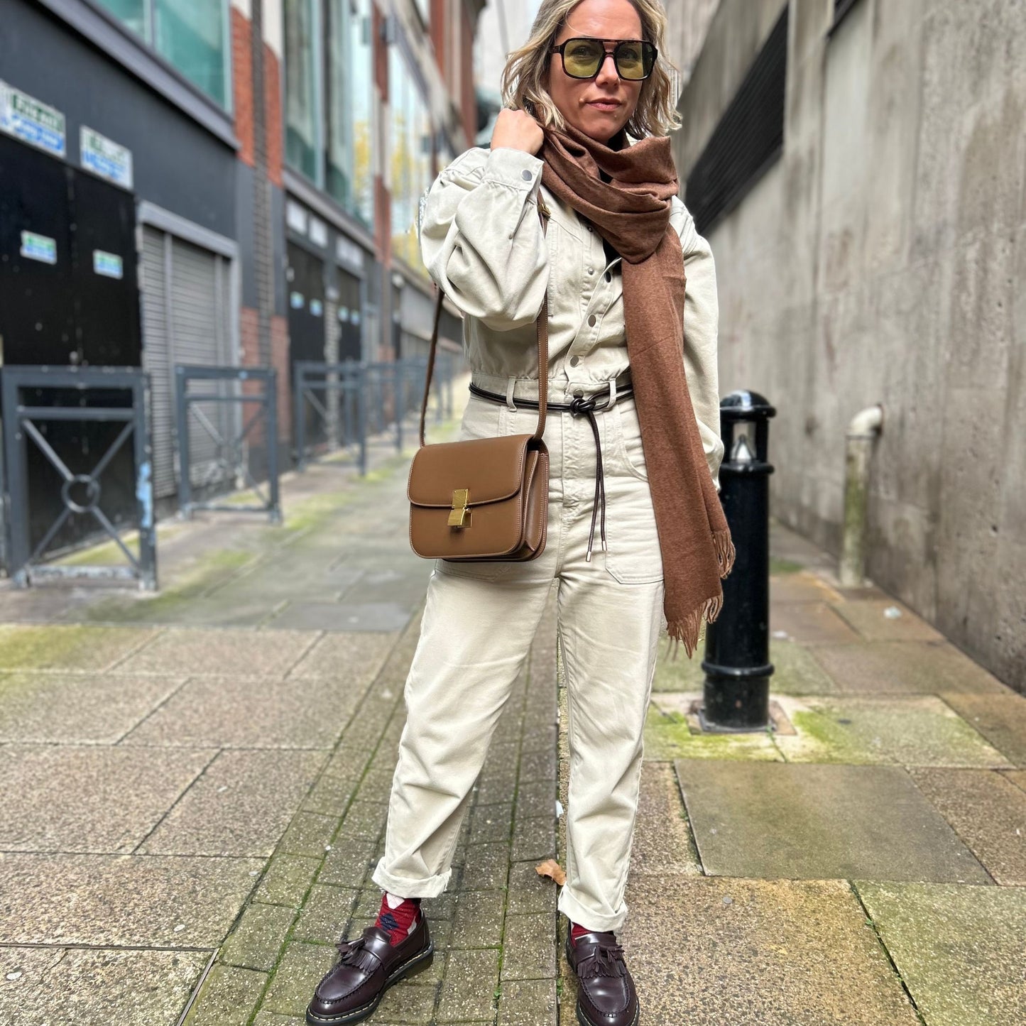 Large Brown Minimal Handbag