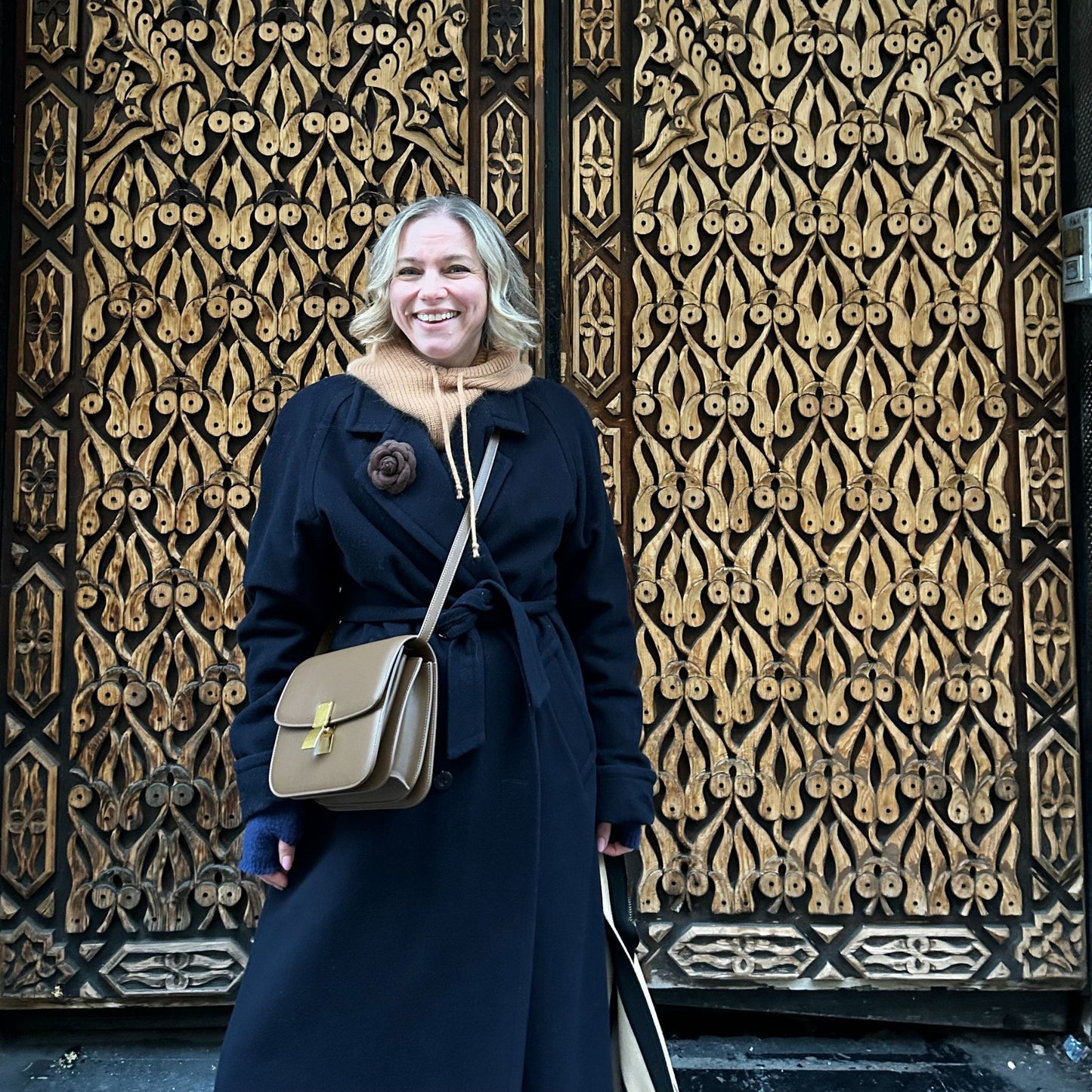 Large Brown Minimal Handbag