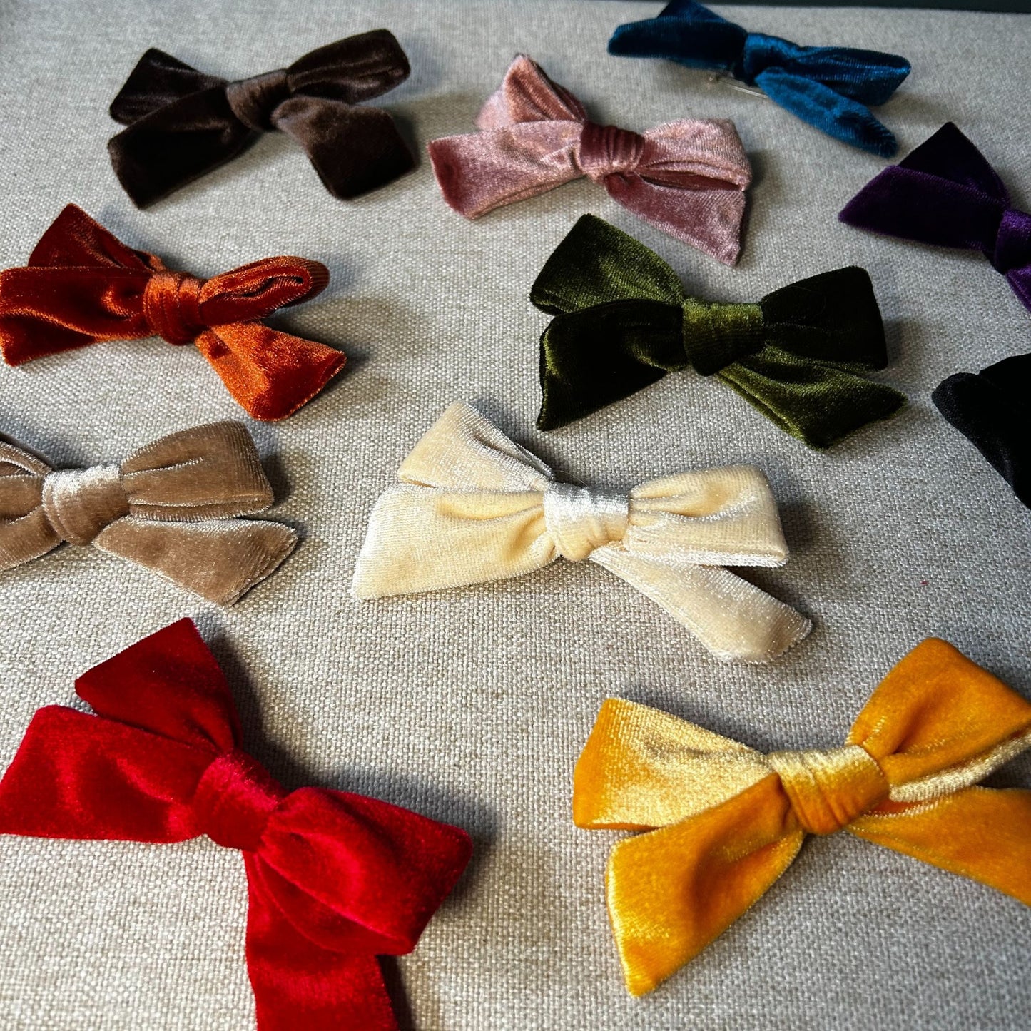 Velvet Bow Brooches
