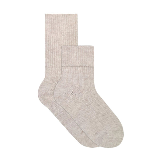 Oatmeal Lambswool Socks