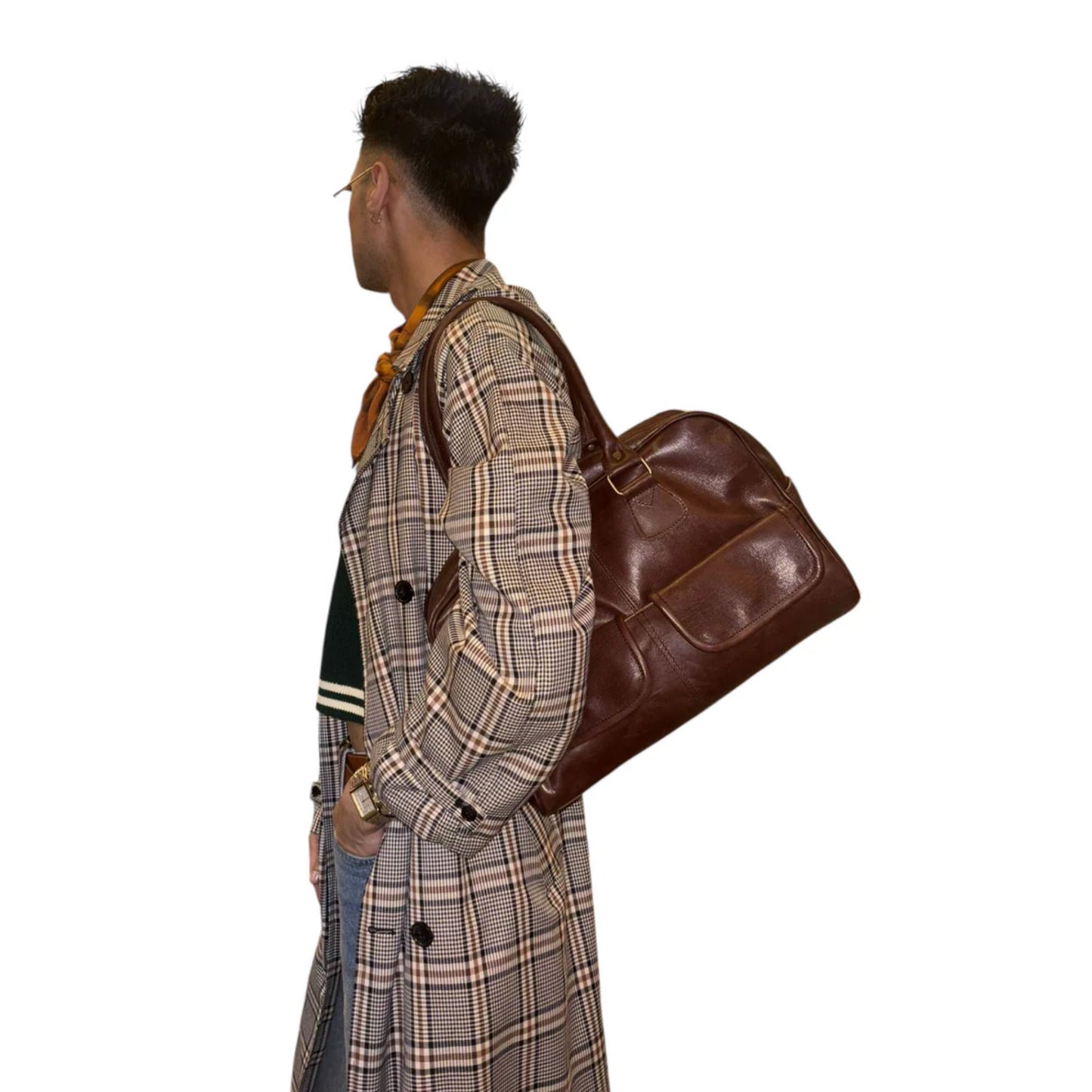 Leather Bowling Bag