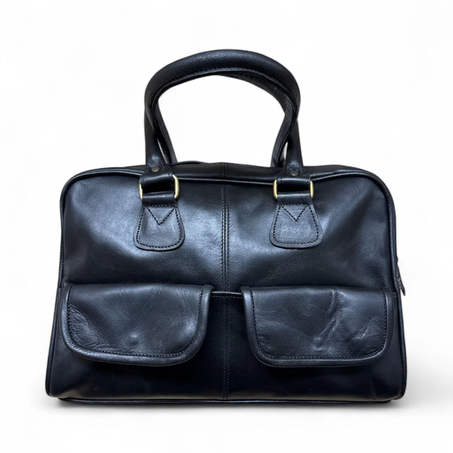 Leather Bowling Bag
