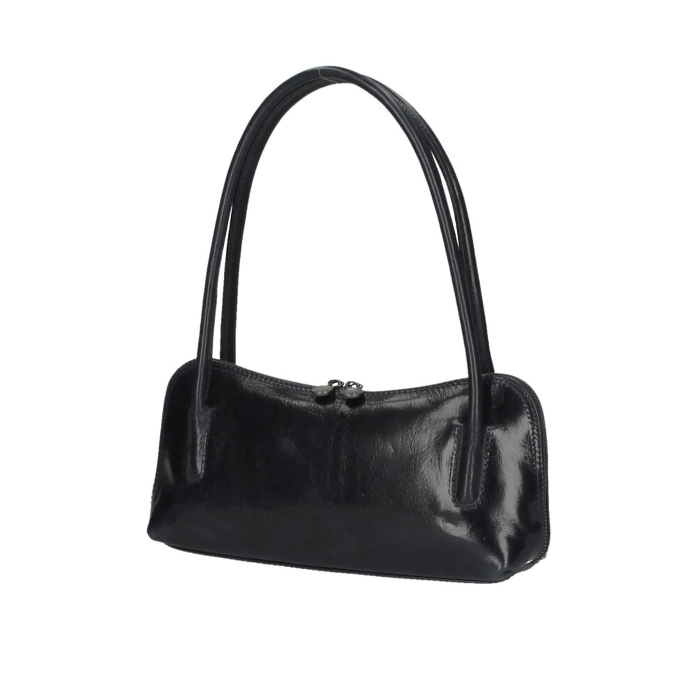 Polished Leather Shoulder Bag