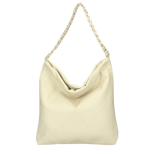 Quilted Leather Bag with Chain Strap