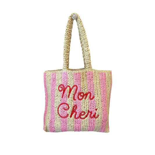 Striped Summer Raffia bags