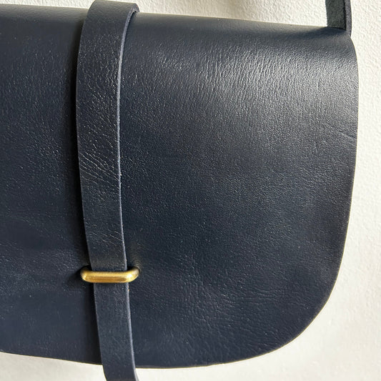 Looped Leather Saddle Bags