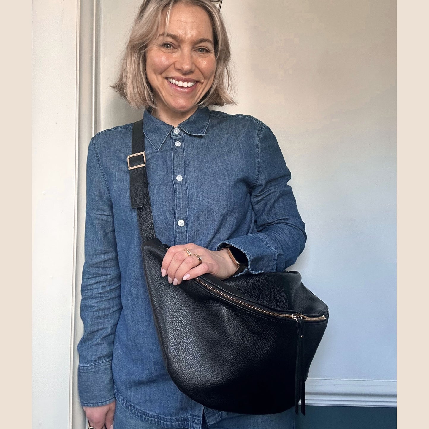 XL Leather BumBag / Sling Bag