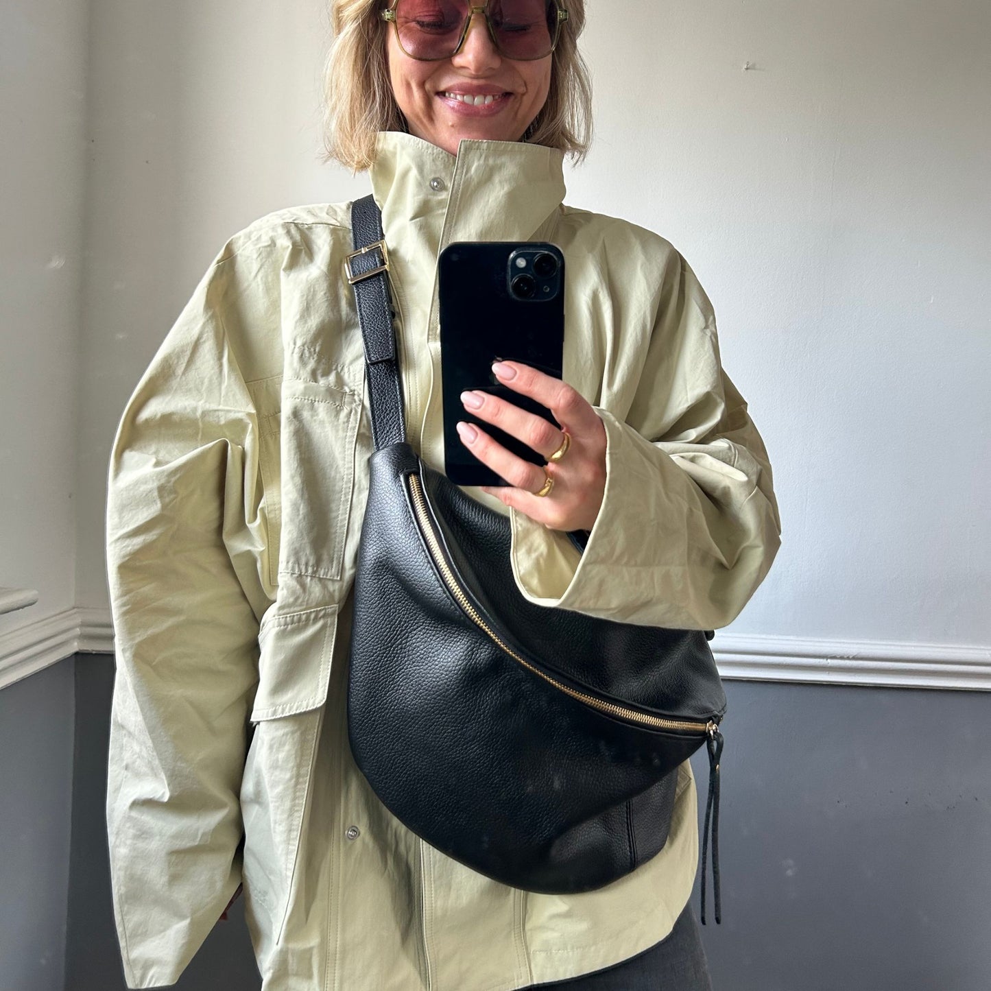 XL Leather BumBag / Sling Bag