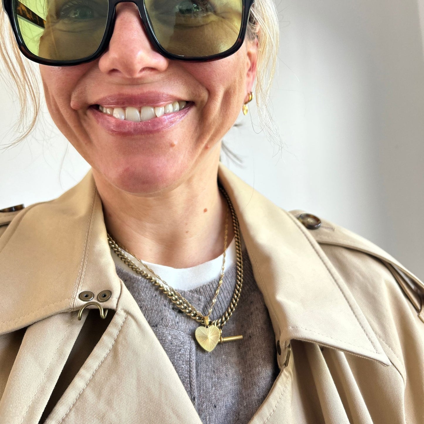 Gold Heart Pendant Necklace