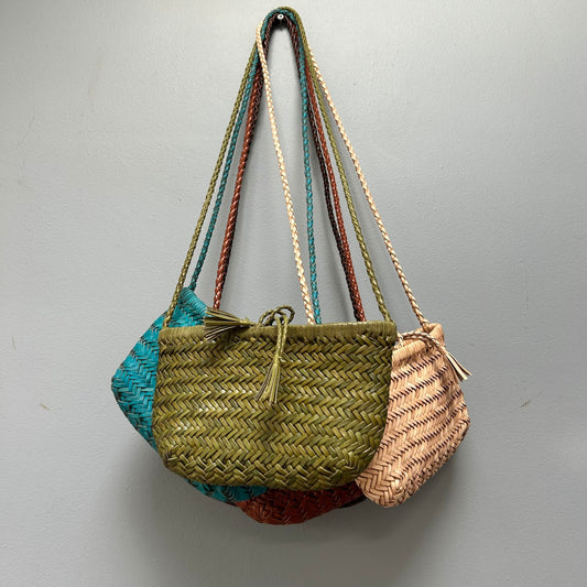 Mini Woven leather bag