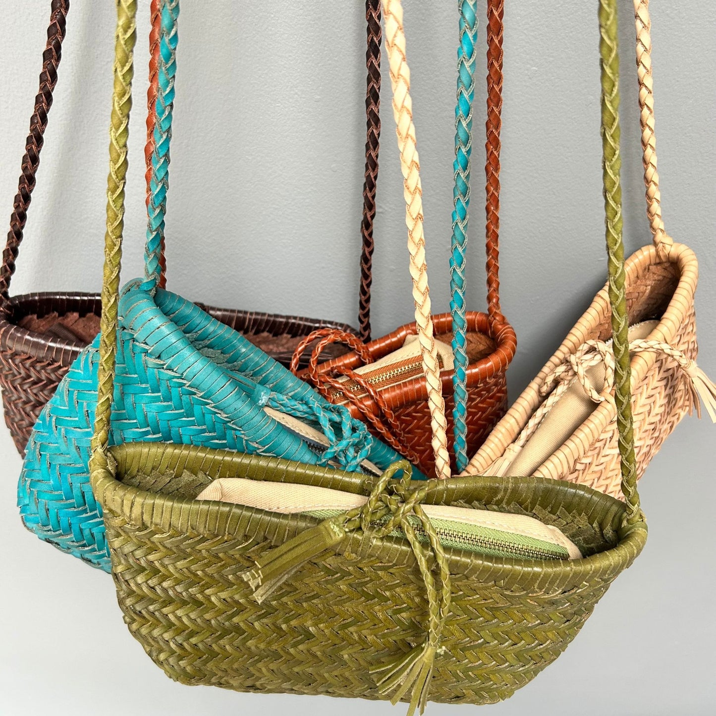 Mini Woven leather bag
