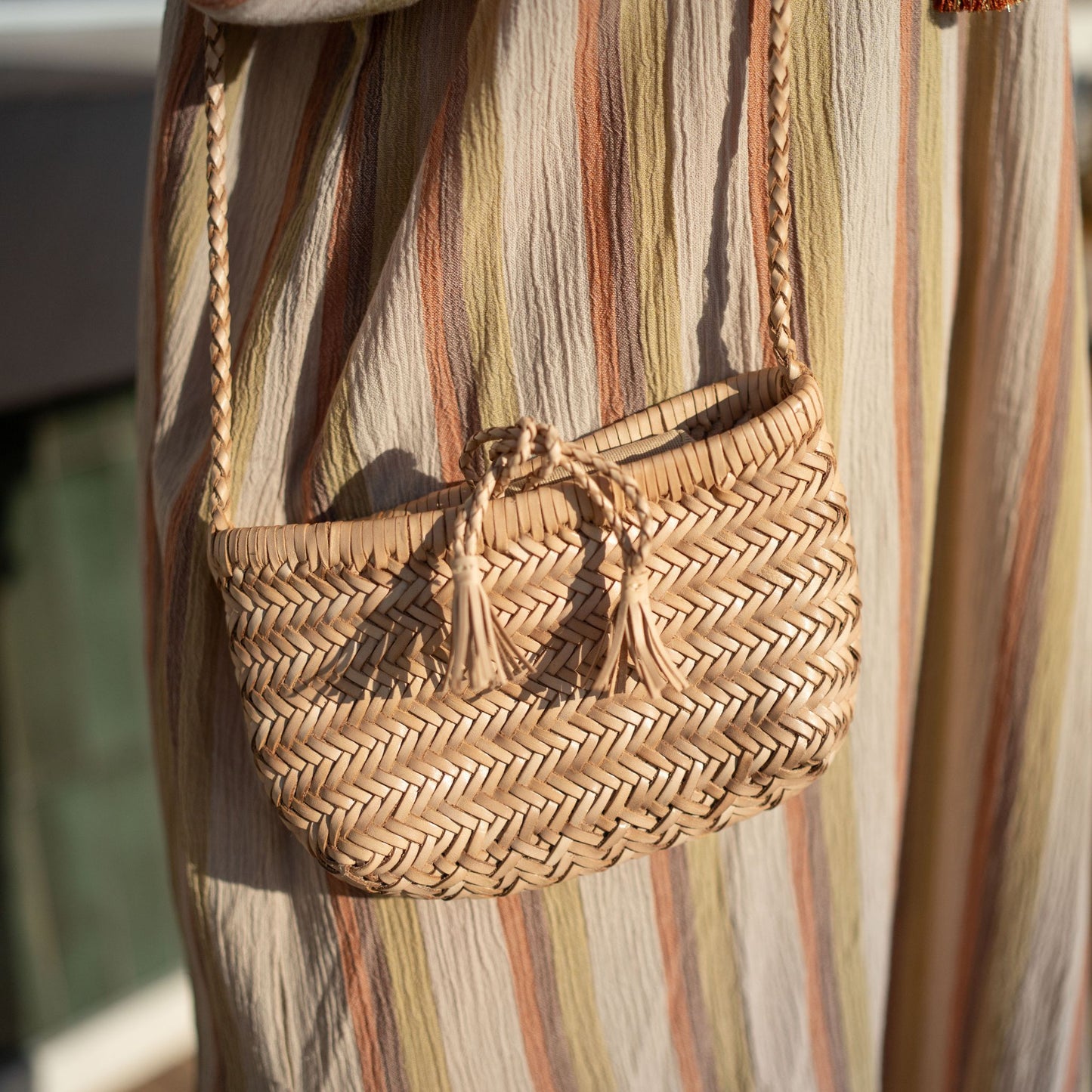 Mini Woven leather bag