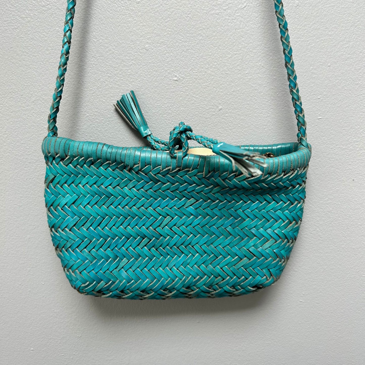 Mini Woven leather bag