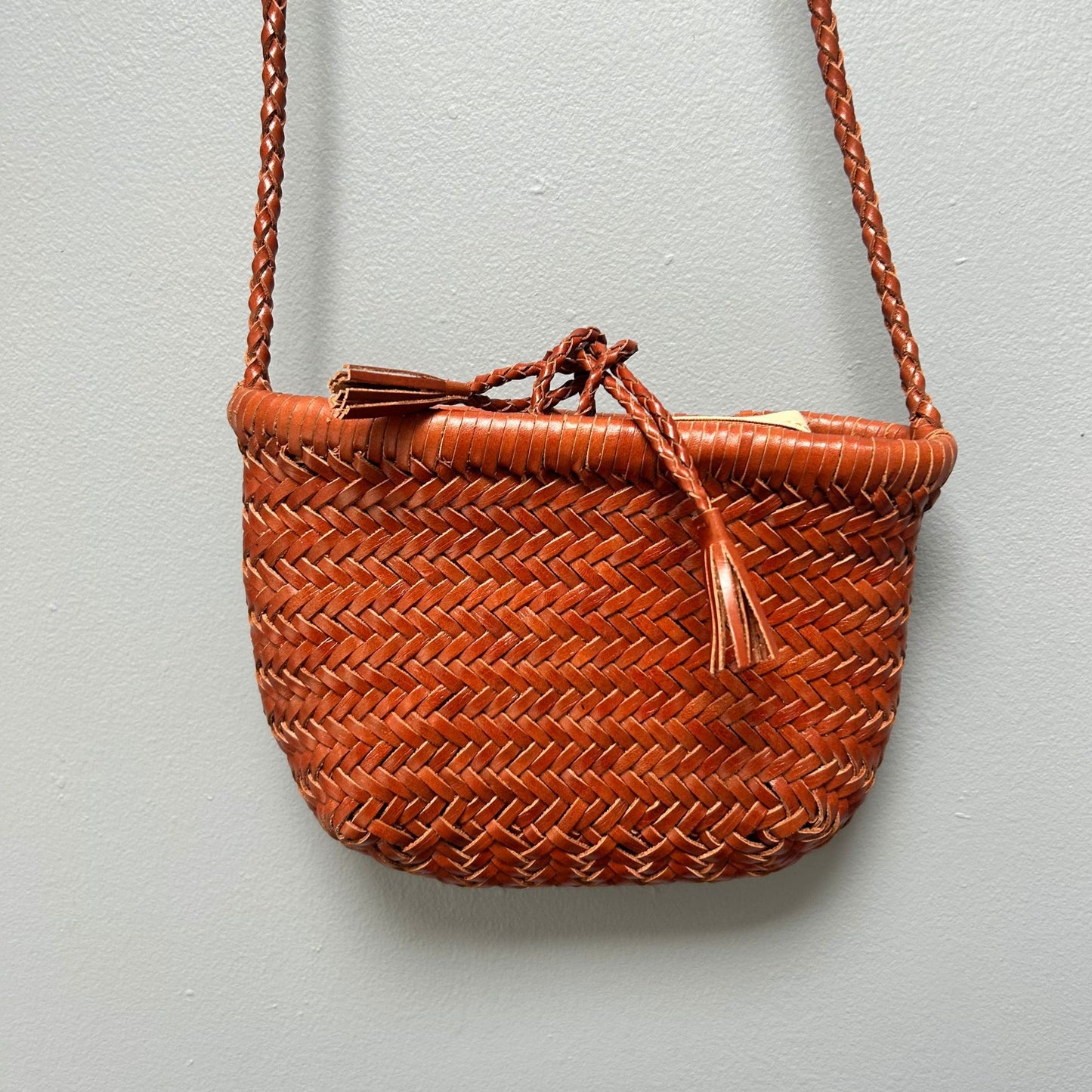 Mini Woven leather bag