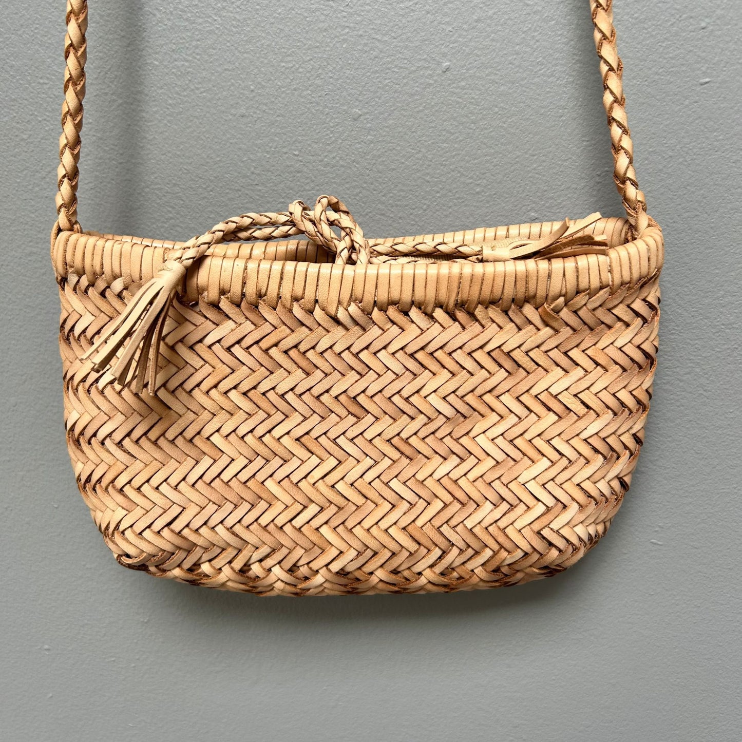 Mini Woven leather bag