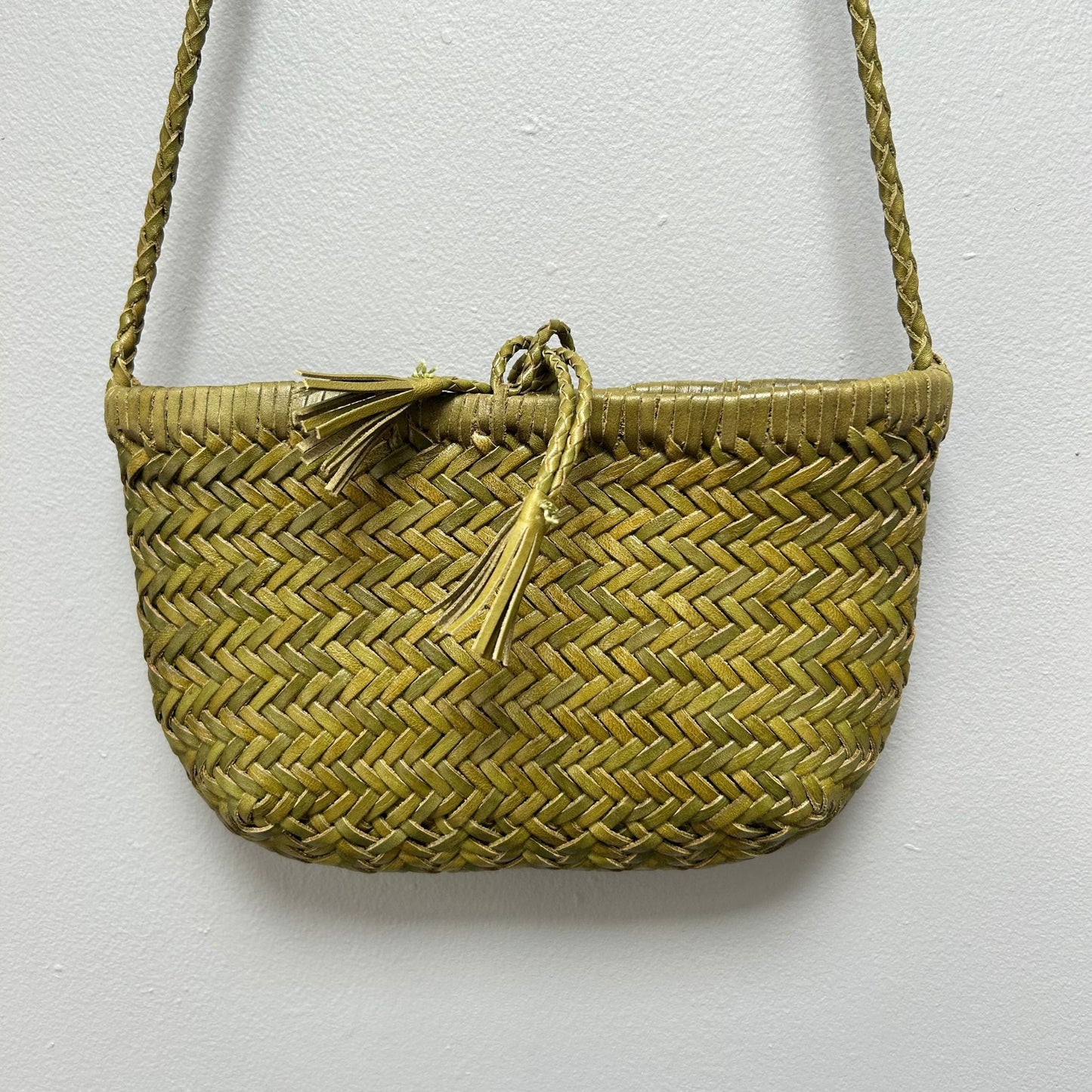Mini Woven leather bag