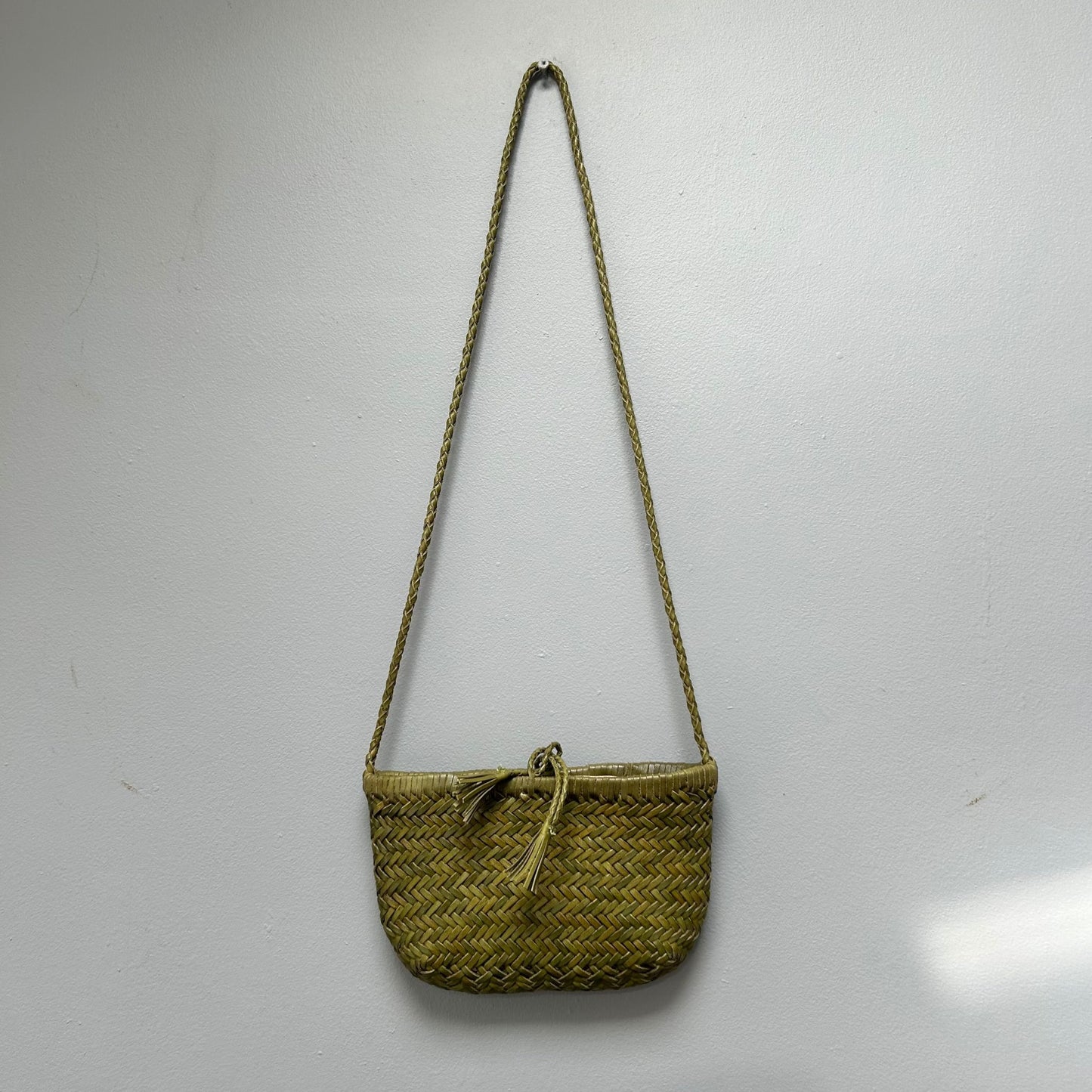 Mini Woven leather bag