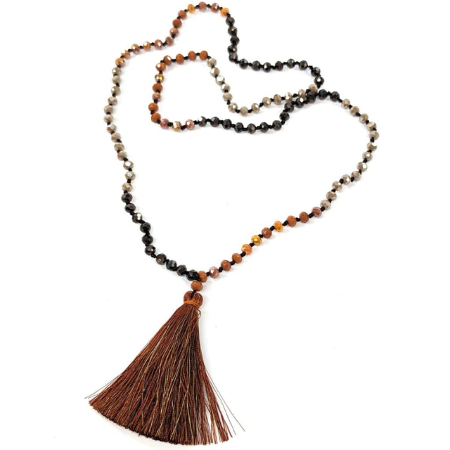Beaded Long Tassel Necklaces