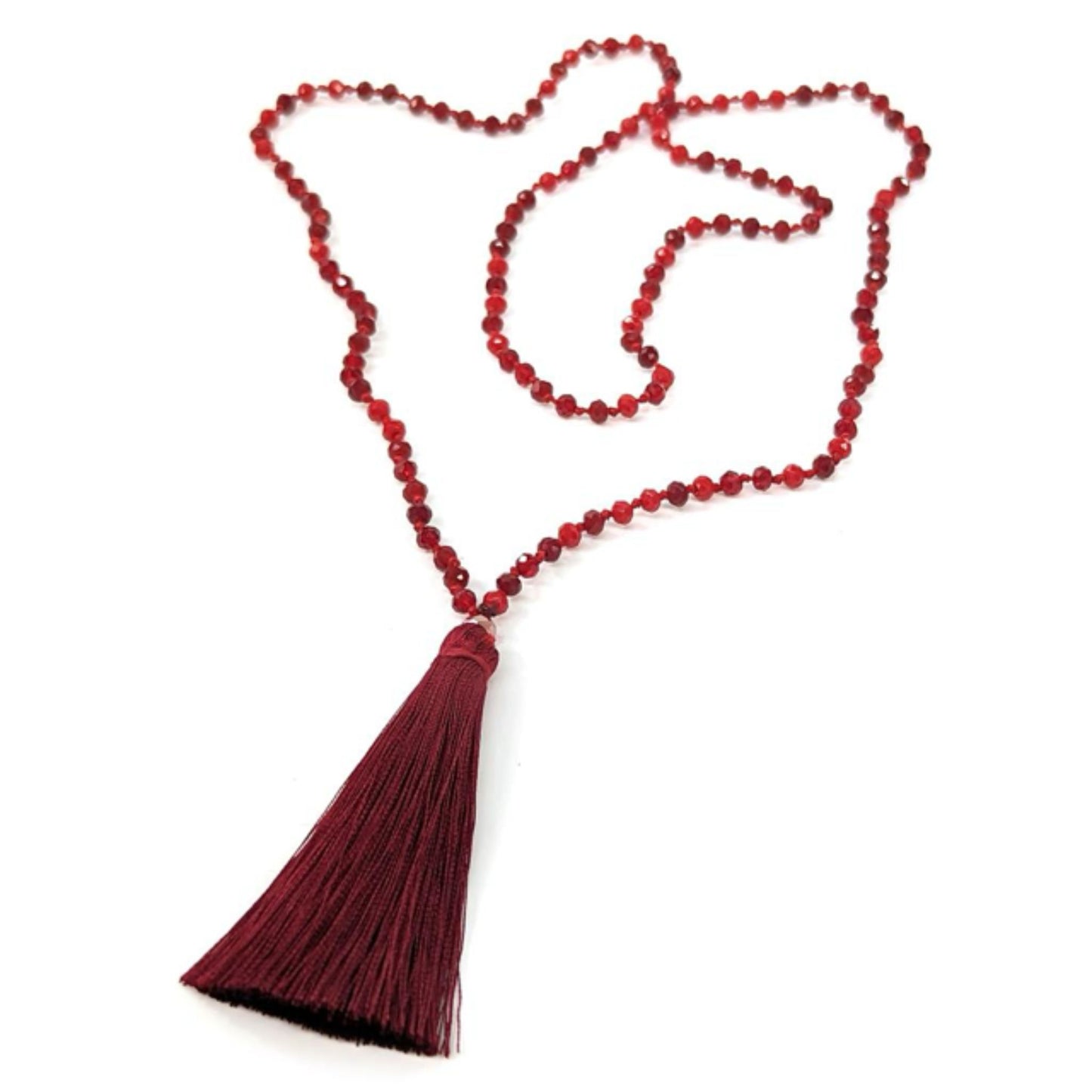 Beaded Long Tassel Necklaces