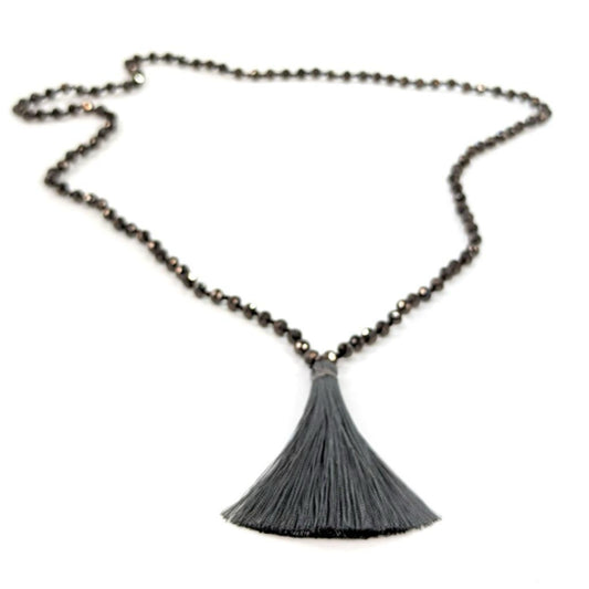 Beaded Long Tassel Necklaces