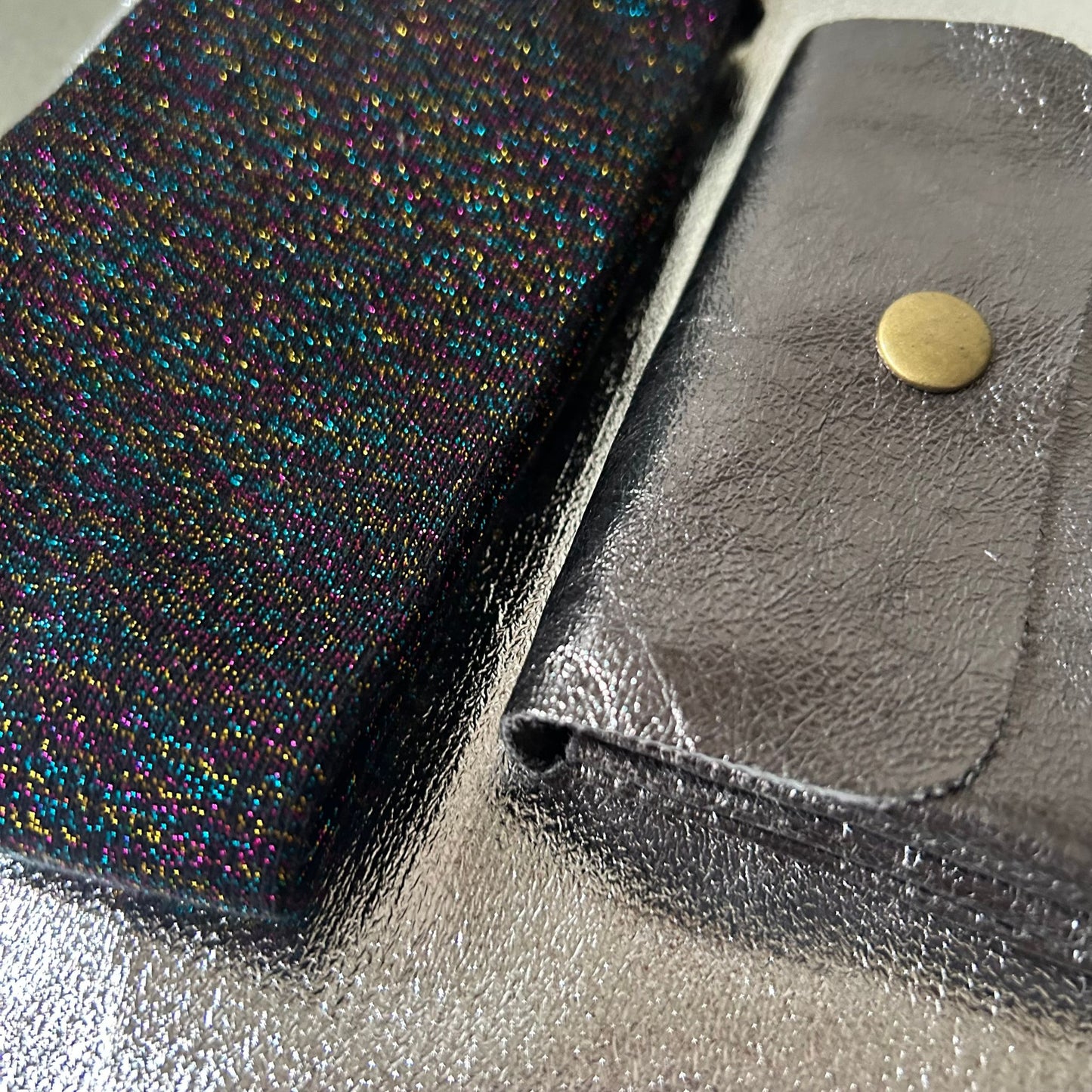 Metallic Sock & Leather Purse Gift Sets