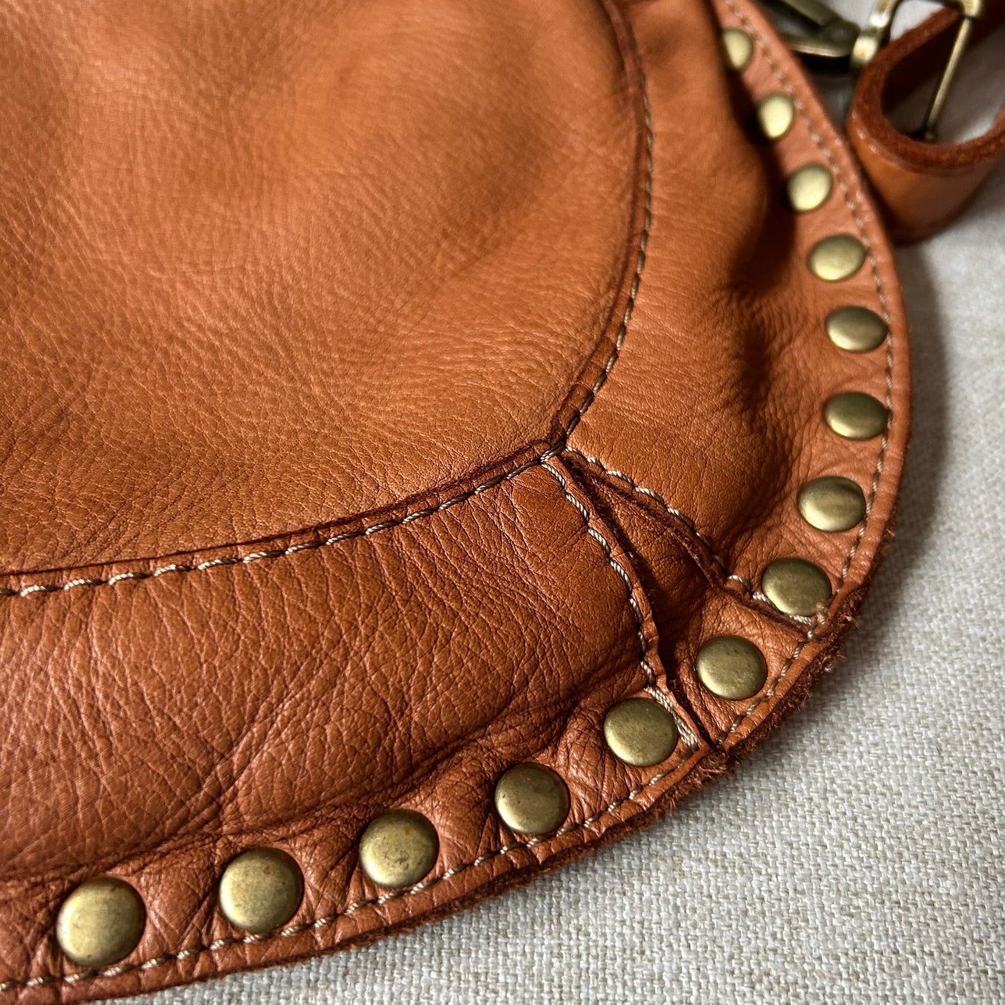 Studded Crescent Crossbody
