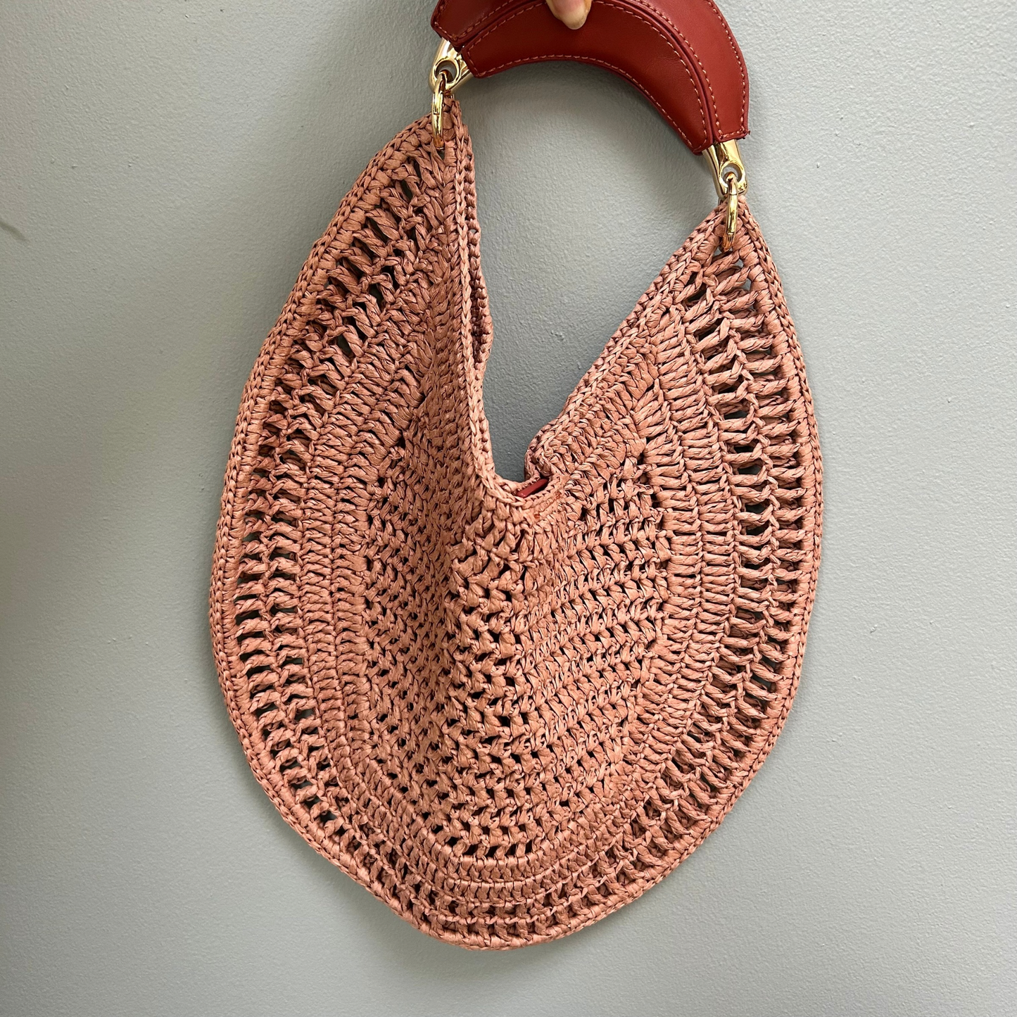 Circular Raffia bag