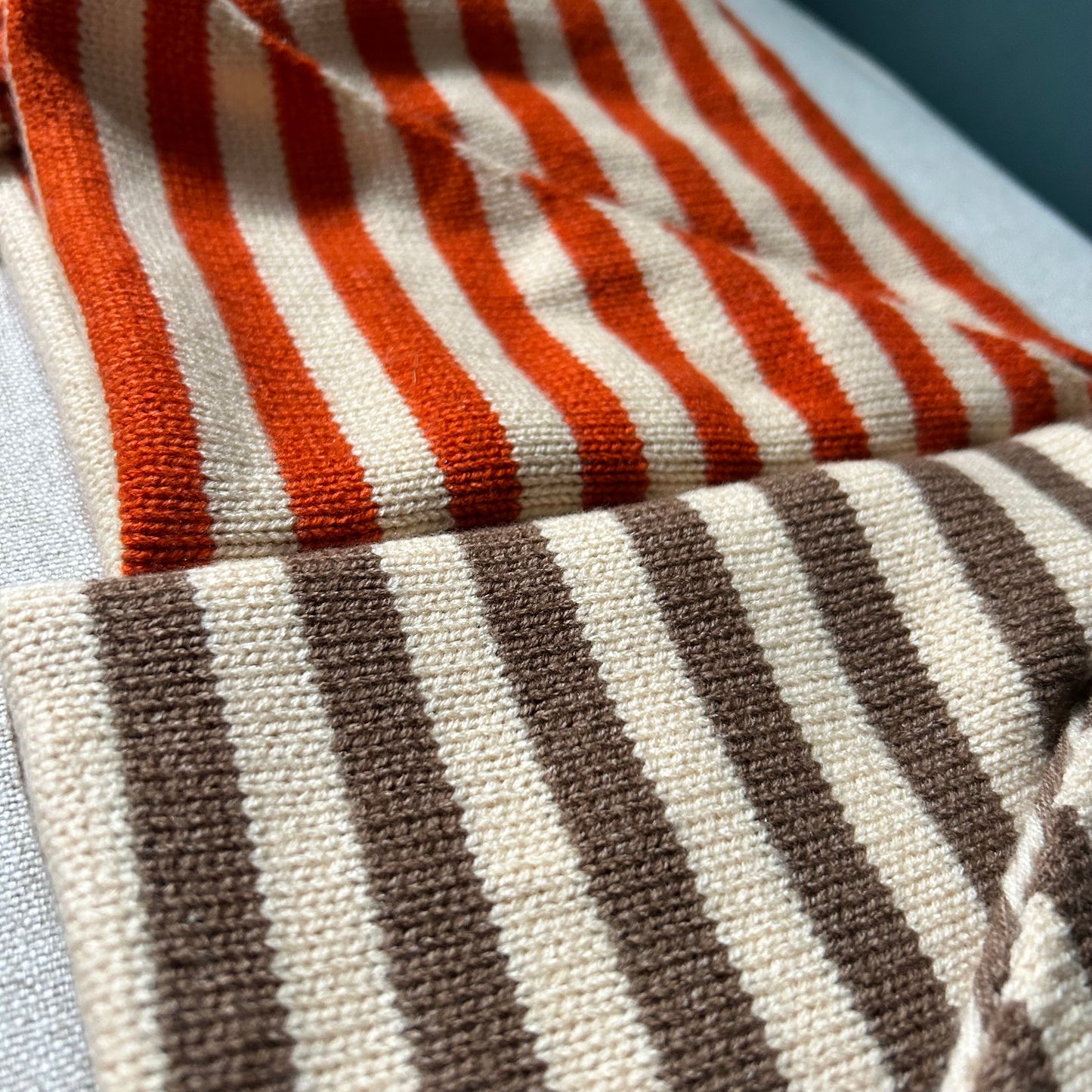 Striped knitted neckerchief