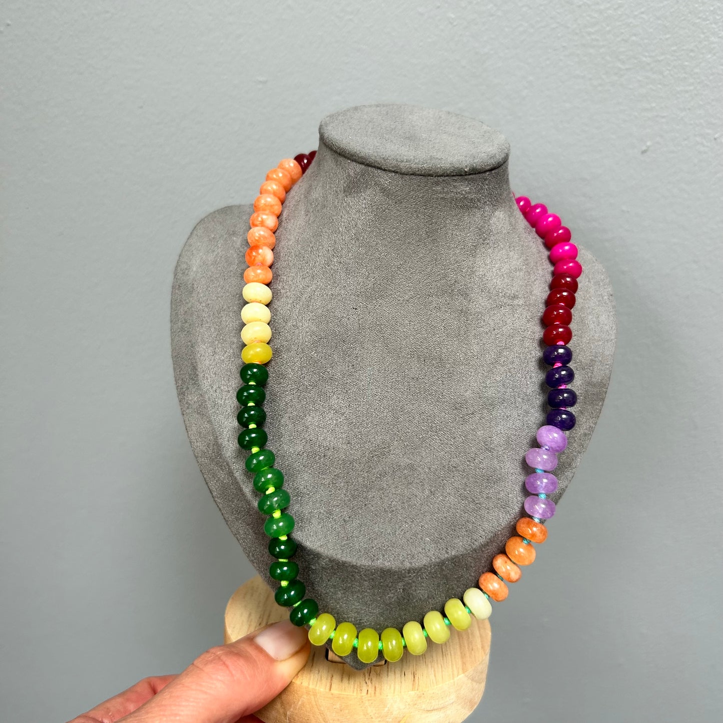 Rainbow Stone Necklace