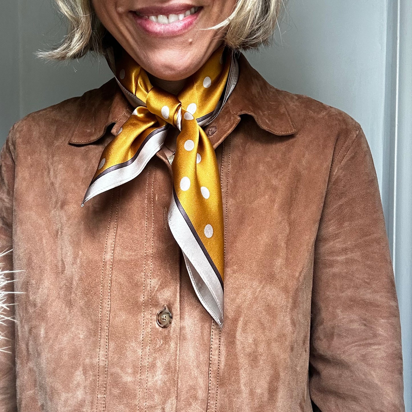 Spotted Silk Scarves
