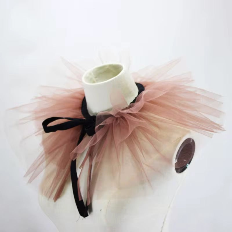 Pink Tulle collar