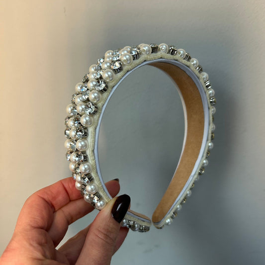 Pearl & Crystal Hairband