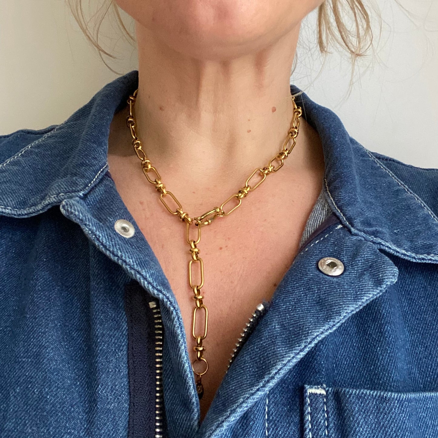 Long Gold Chain Necklace