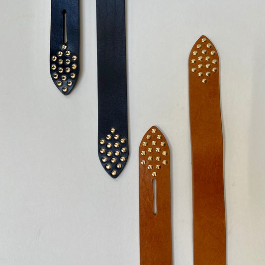 Studded Leather Knot Belts