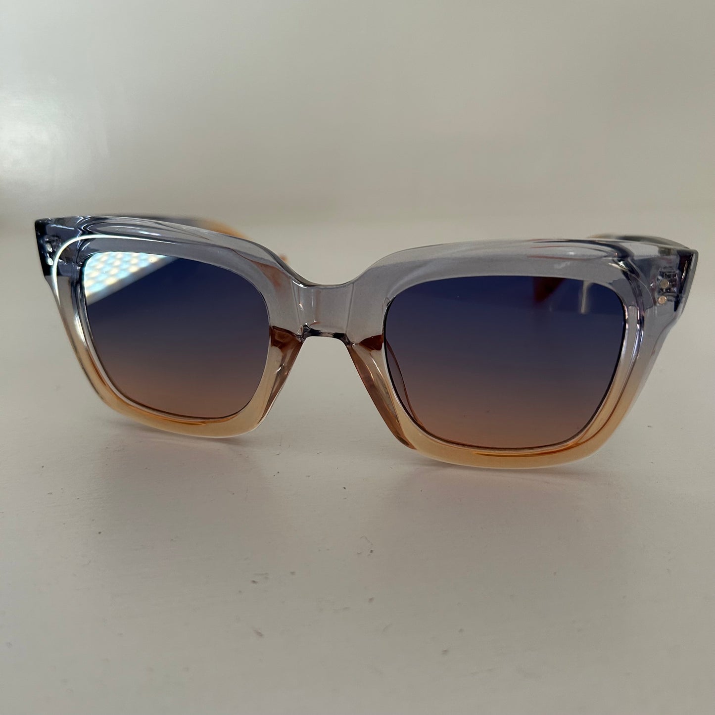 Blue & Peach Wayfarer Sunglasses