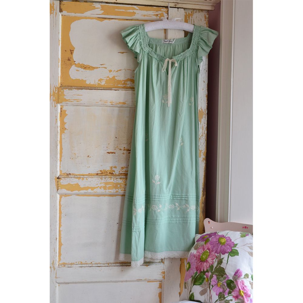Green Vintage Style Sundress / Nightdress