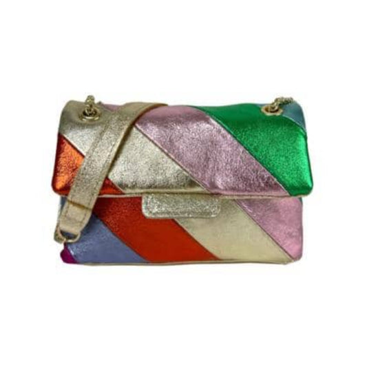 The Metallic Stripe Leather Bag