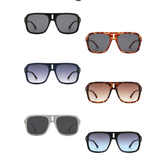 Retro Aviator Style Unisex Sunglasses